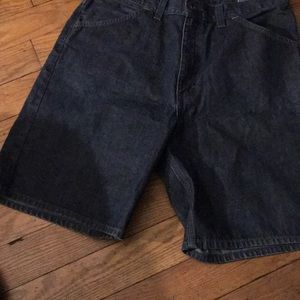 Gap blue jean worker shorts